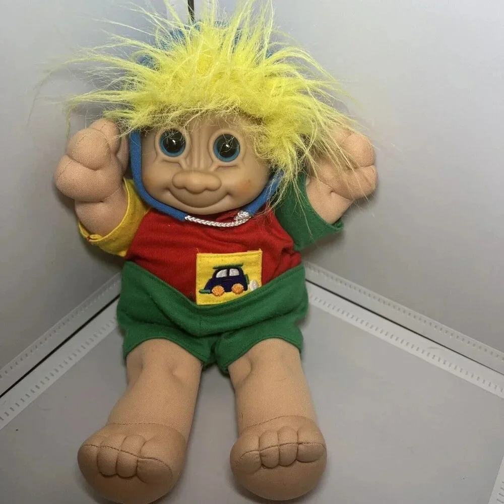 Vintage Russ Berrie Troll Kidz Buster Boy 12" Doll